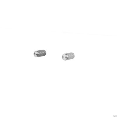 Linear 12 Steel Silver Furniture Knob (Set of 2)