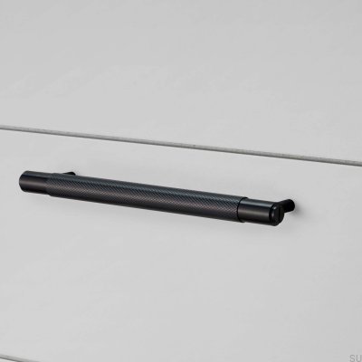 Cross 125 Steel Black Elongated Furniture Handle