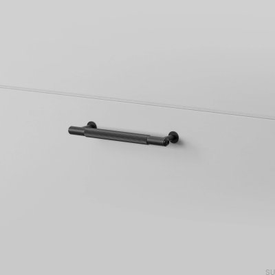 Linear 125 Steel Black Elongated Furniture Handle