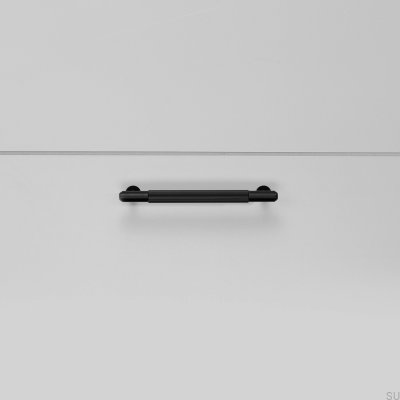 Linear 125 Steel Black Elongated Furniture Handle