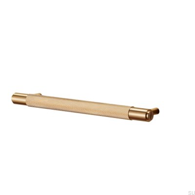 Cross 125 Brass elongated furniture handle