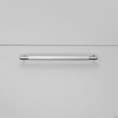 Linear 225 Steel Silver Elongated Furniture Handle