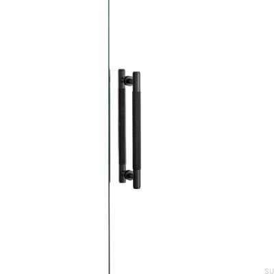 Cross 225 Brass Burnt Bronze Double-Sided Elongated Furniture Handle