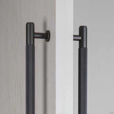 Cross 225 Brass Burnt Bronze Double-Sided Elongated Furniture Handle