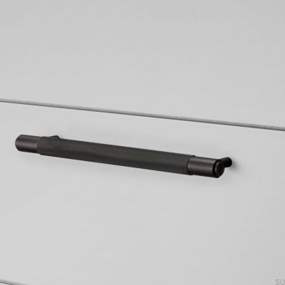 Cross 125 oblong furniture handle, Brass, Burnt Bronze