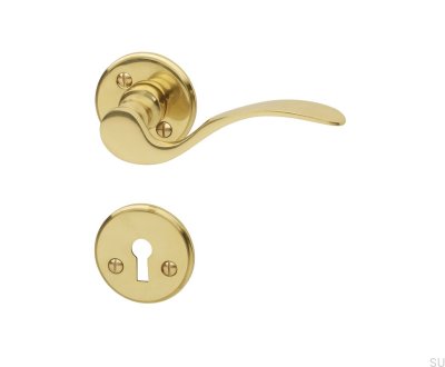 Interior door handle A9673 Polished Brass
