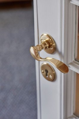Interior door handle A9673 Polished Brass