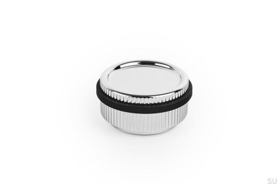Boto Floor Door Stopper Aluminum Polished Nickel