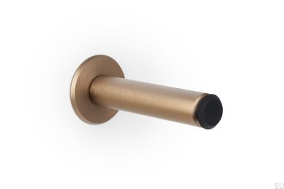 Fase Wall Wall Door Stopper Brushed Gold Aluminum Cava
