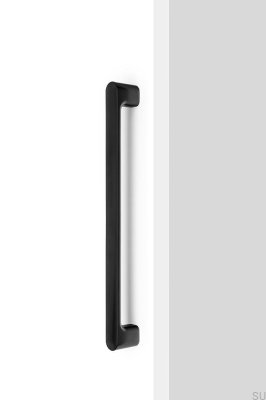 Luv Big 384 Metal Matte Black Elongated Furniture Handle