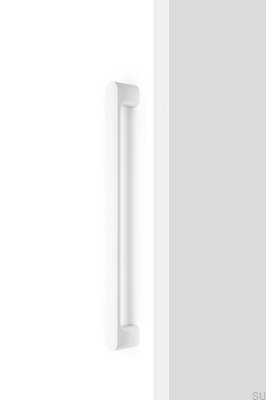Luv Big 384 single-sided elongated furniture handle, Metal, Matte White