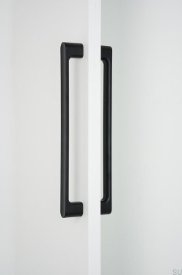 Luv Big 384 Metal Matte Black Double-Sided Elongated Furniture Handle