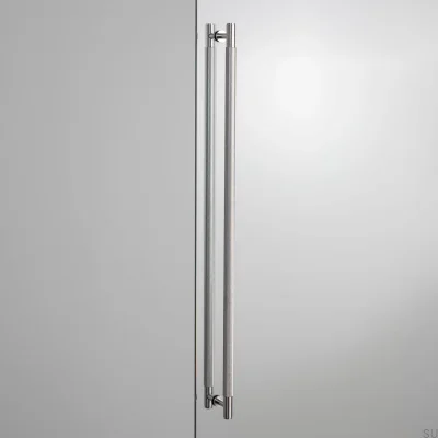 Closet Cross 724 Steel Silver Double-Sided Elongated Furniture Handle