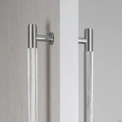 Closet Cross 724 Steel Silver Double-Sided Elongated Furniture Handle