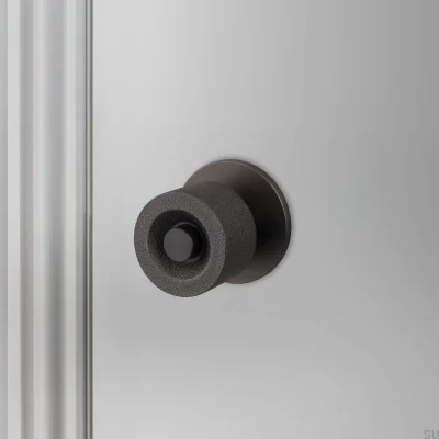 Double-sided door knob Cast 57 Brass Burnt Bronze