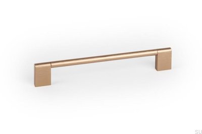 Nexx 160 Aluminum Brushed Gold Cava Elongated Furniture Handle