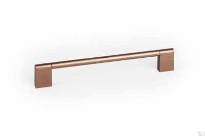 Nexx 160 Aluminum Brown Brushed Elongated Furniture Handle