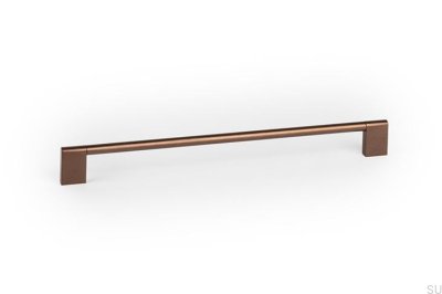 Nexx 256 Aluminum Brown Brushed Elongated Furniture Handle