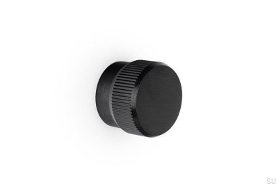Brooklyn Big 40 Furniture Knob Aluminum Black Brushed