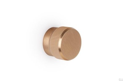 Brooklyn Big 40 Aluminum Furniture Knob Brushed Gold Cava