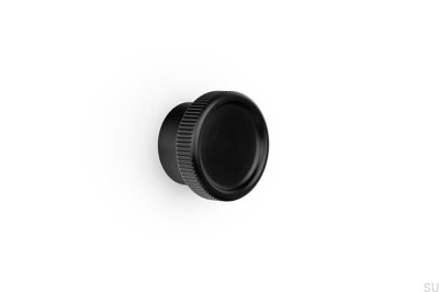 Boto 45 Aluminum Furniture Knob, Brushed Black