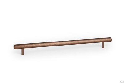 Boto 320 elongated furniture handle, brushed brown aluminum