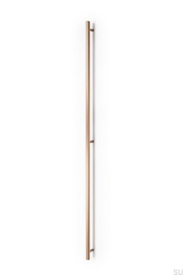 Boto 960 elongated furniture handle, brushed gold aluminum, Cava