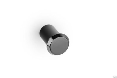 Fase 23 Furniture Knob Aluminum Black Titanium Polished PVD