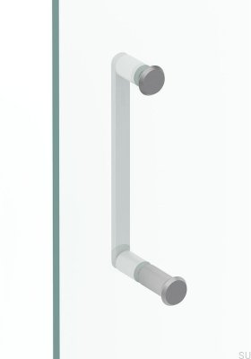 Fase 23 Aluminum Silver Brushed Shower Door Knob