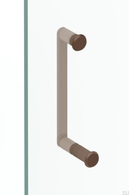 Fase 23 Aluminum Brushed Brown Shower Door Knob