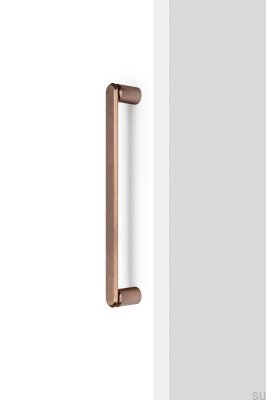 Fase Big 320 oblong furniture handle, brushed brown aluminum