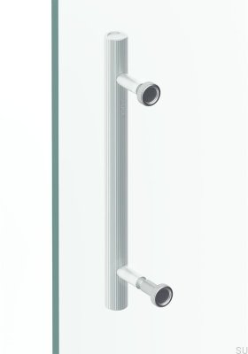 Boto 18 Aluminum Silver Brushed Shower Door Knob