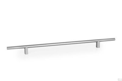 Kumo 320 Aluminum Brushed Silver Elongated Furniture Handle