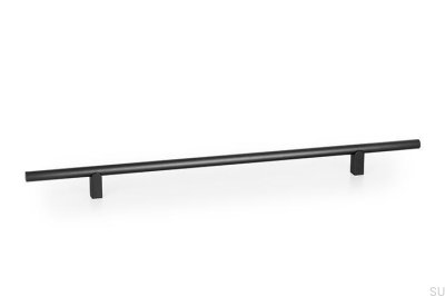 Kumo 320 elongated furniture handle, aluminum, black, titanium
