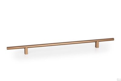 Kumo 320 Aluminum Brushed Gold Cava Elongated Furniture Handle