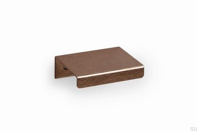Way 32 Aluminum Brown Brushed Edge Furniture Handle