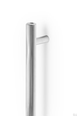 Boto Big 1024 single-sided elongated furniture handle, aluminum, nickel-plated, polished