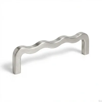 Long furniture handle Fala 08 128 Brass Brushed Nickel