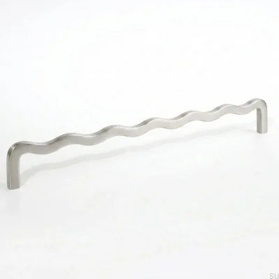 Long furniture handle Fala 08 358 Brass Brushed Nickel
