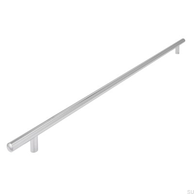 Elongated furniture handle 885 552 Polished chrome