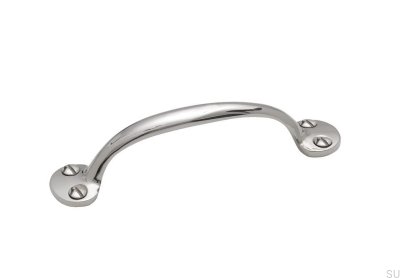 Long furniture handle 1690 101 Brass Nickel-plated