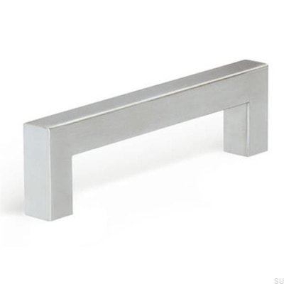 Oblong furniture handle 1585-128 Brushed steel