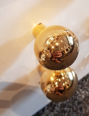 Furniture Knob 8322 Polished Gold, Lacquered