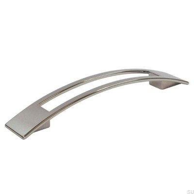 Elongated furniture handle 2113 192 Polished nickel