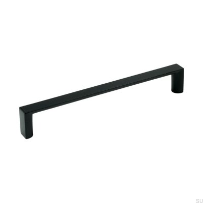 Elongated furniture handle 735 160 Black Metal