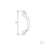 Rysunek techniczny uchwytu podluznego 5854 zlotego