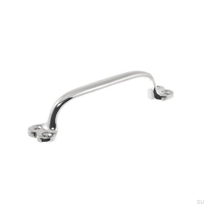 Elongated furniture handle 5835 Polished nickel