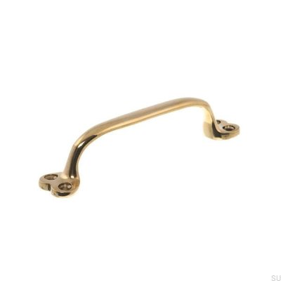 Elongated furniture handle 5835 Polished gold