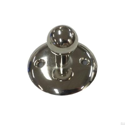 Furniture knob with a base 5319 Polished nickel