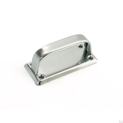 Elongated furniture handle with washer 5182 Silver